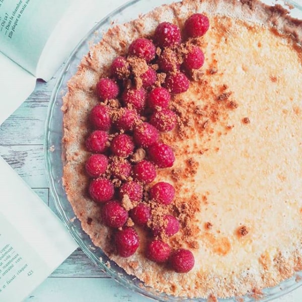Tarte chocolat blanc et sp?©culoos