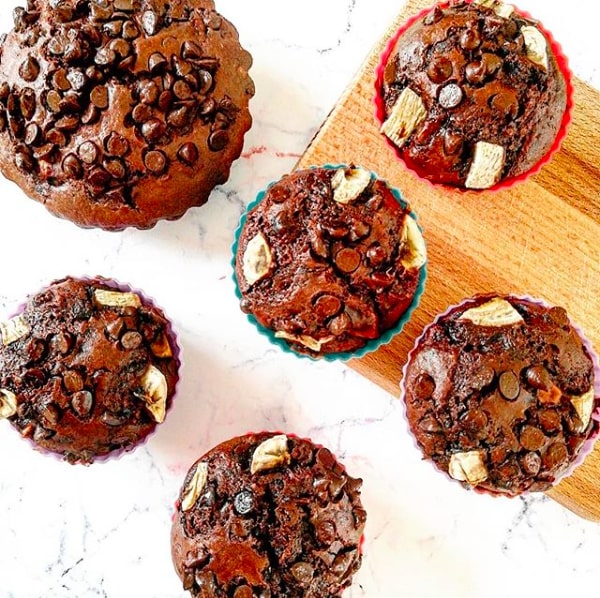 Muffins chocolat-banane