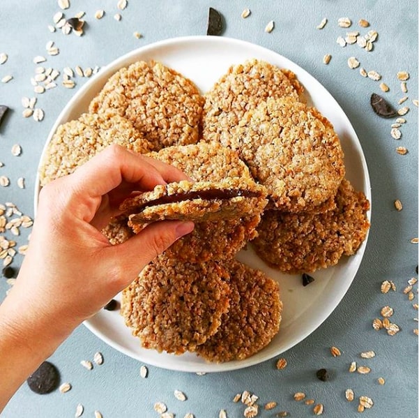 Biscuits aux flocons dâ??avoine et au chocolat