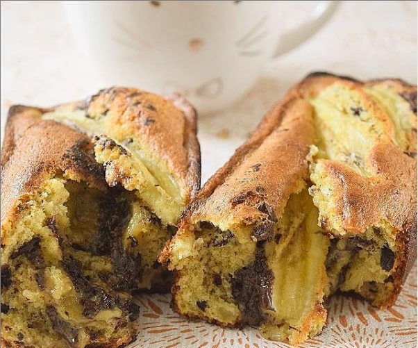 G?¢teau chocolat banane