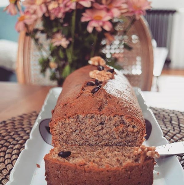 Cake au caf?© et aux noix
